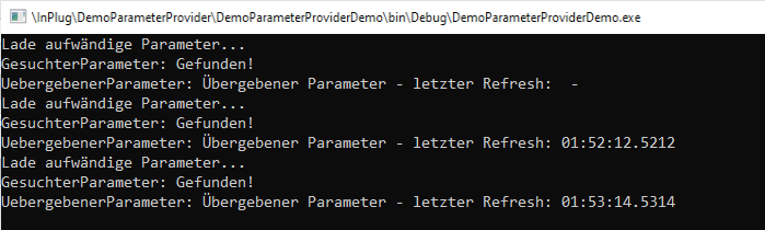 Check Parameter Demo Run