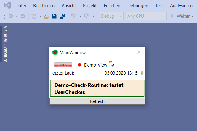 User View Demo Run